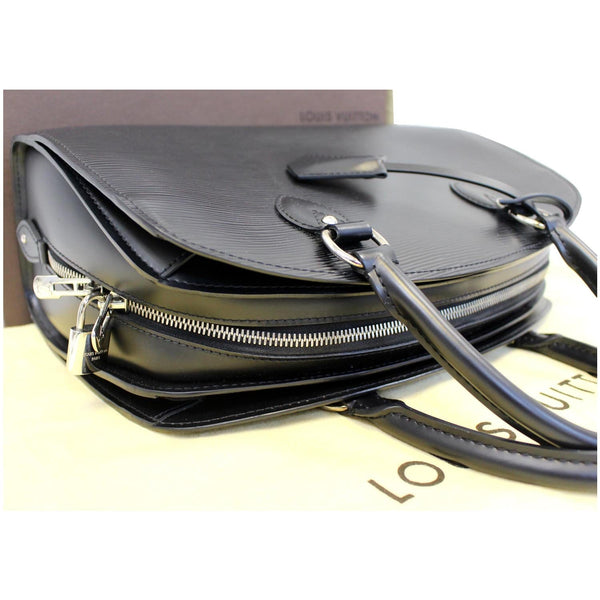 LOUIS VUITTON Pont Neuf PM Epi Leather Satchel Bag Black-US