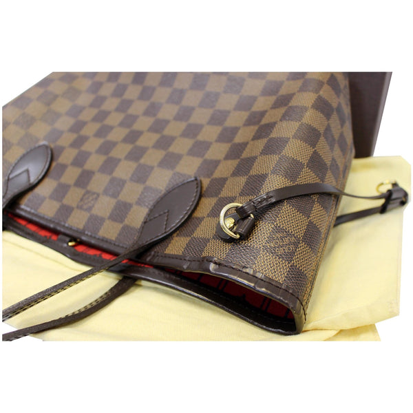 LOUIS VUITTON Neverfull PM Damier Ebene Tote Shoulder Bag Brown