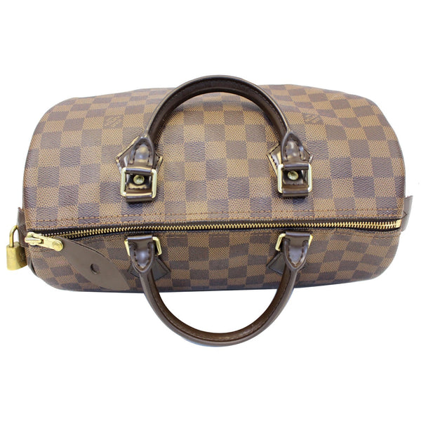 LOUIS VUITTON Speedy 30 Damier Ebene Satchel Bag Brown-US