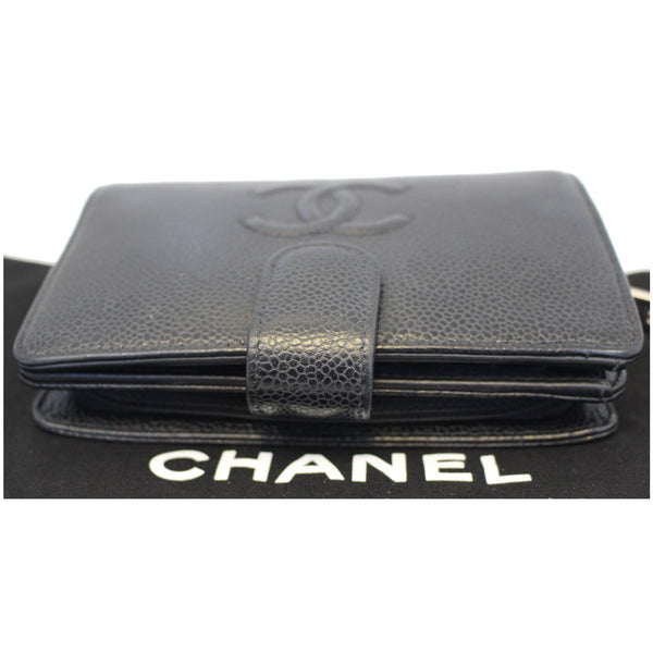 CHANEL CC Caviar Leather Bifold Wallet Black-US