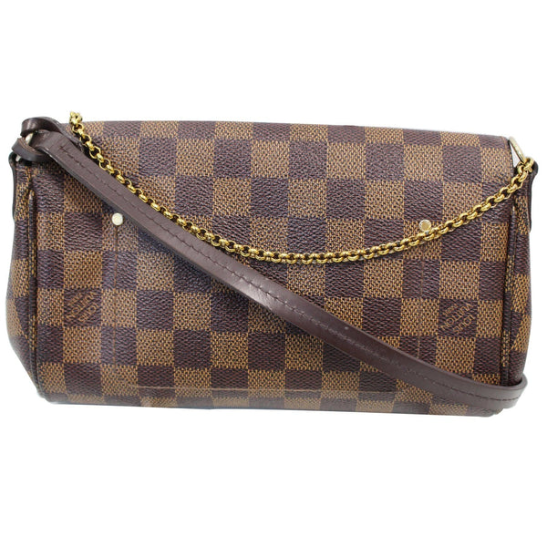 LOUIS VUITTON Favorite PM Damier Ebene Crossbody Bag Brown