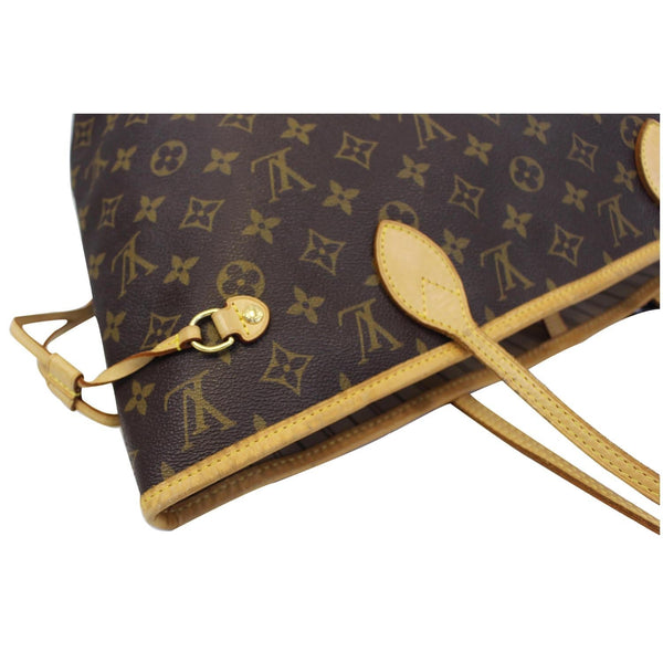 LOUIS VUITTON Neverfull MM Monogram Canvas Tote Shoulder Bag Brown