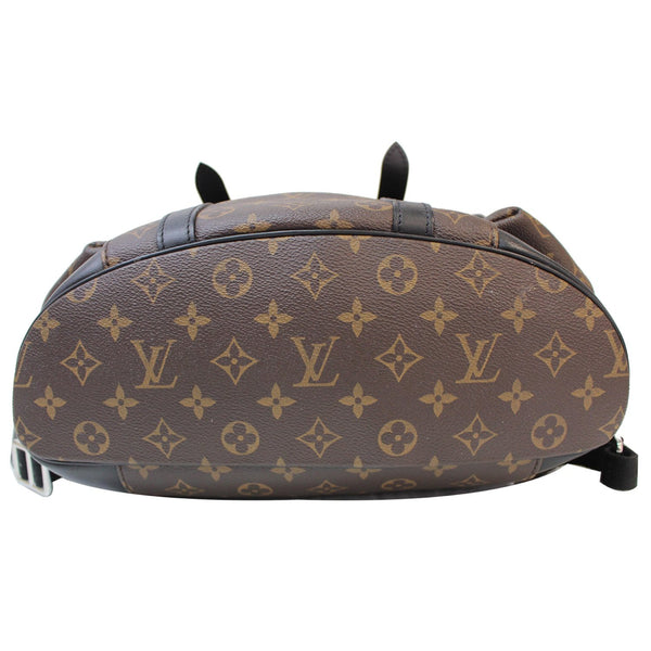 bottom view lv Christopher PM Monogram Macassar handbag