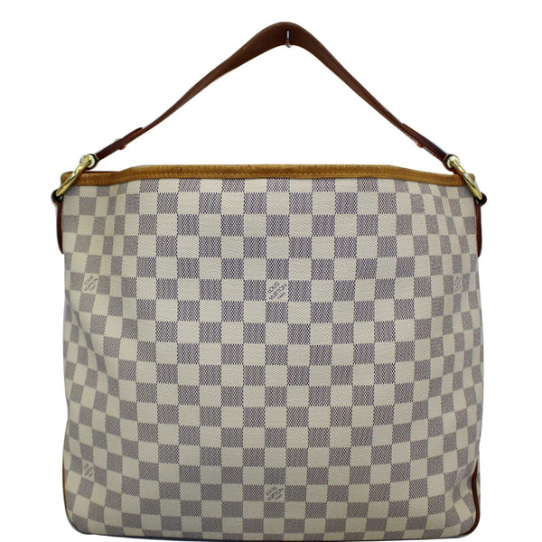 LOUIS VUITTON Delightful PM Damier Azur Shoulder Hobo Bag White