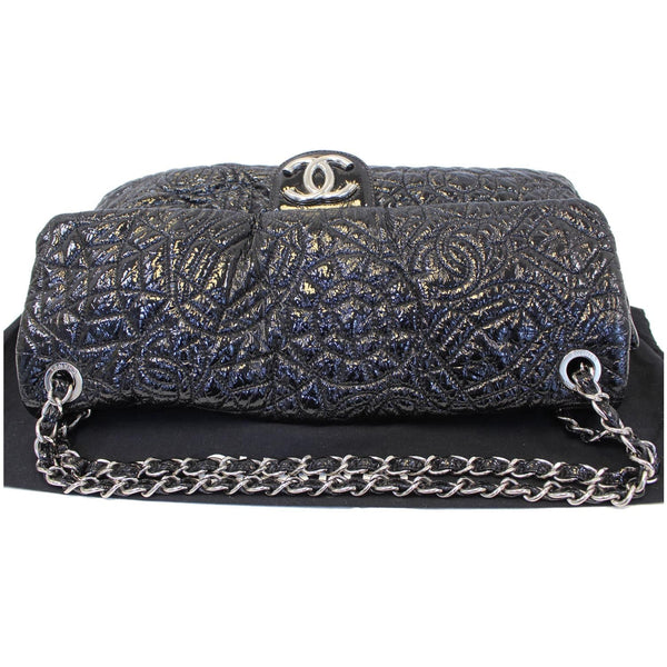 Chanel Single Flap Bag Quilted Pattern Jumbo Black - leather