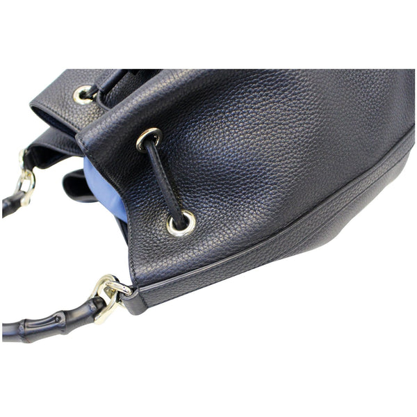 Gucci Miss Bamboo Leather Bucket Handbag - gucci bags