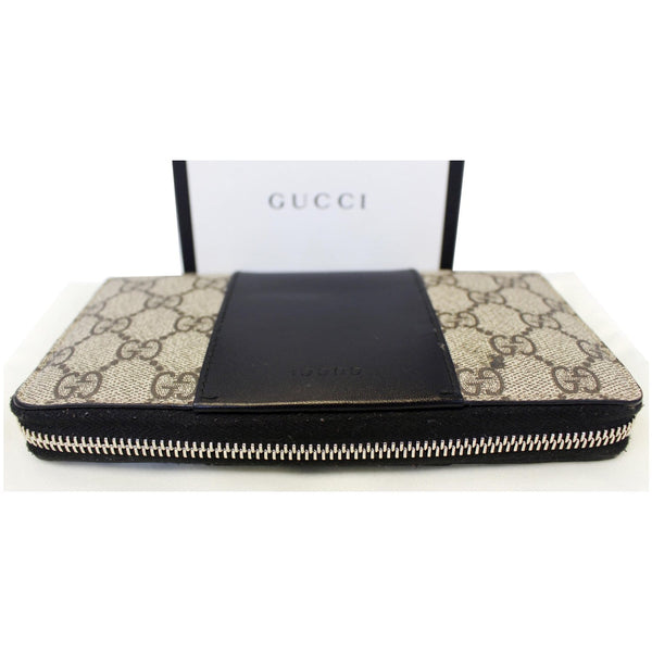 Gucci Wallet GG Supreme Monogram Zip Around - back view