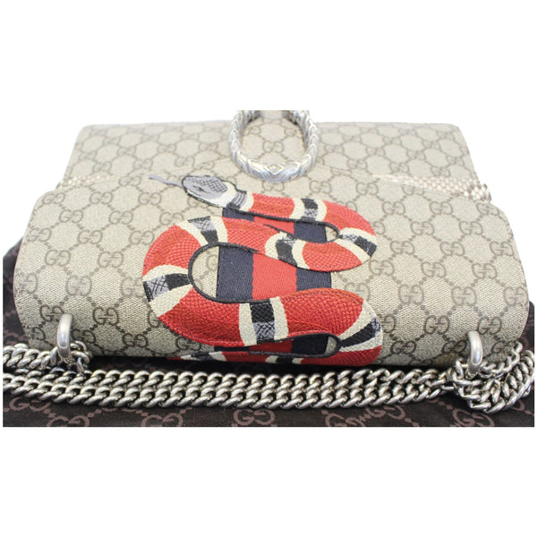GUCCI Dionysus Medium GG Supreme Embroidered Shoulder Bag 400235 Beige-US