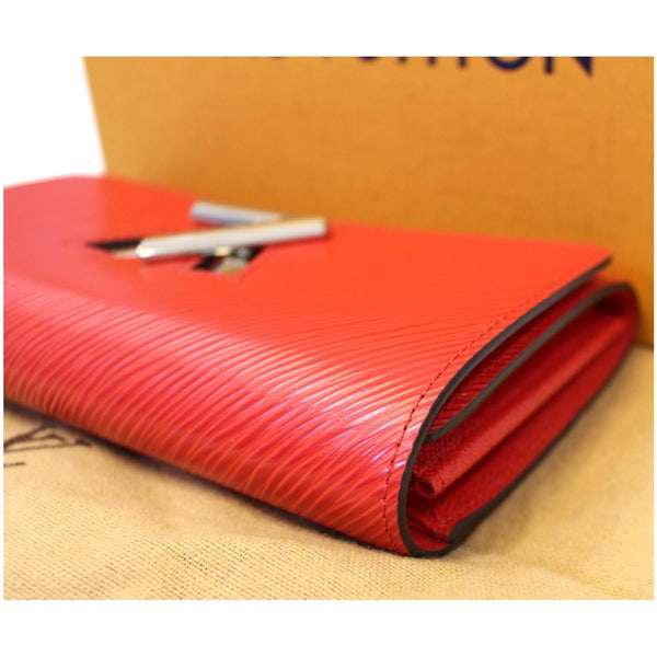 Louis Vuitton Twist Wallet Epi Leather Coquelicot - side view