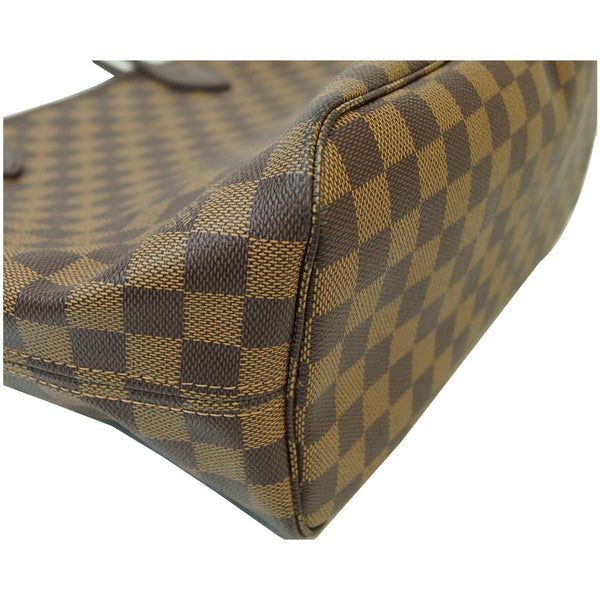 Louis Vuitton Neverfull MM Damier Ebene Tote Bag Brown corner