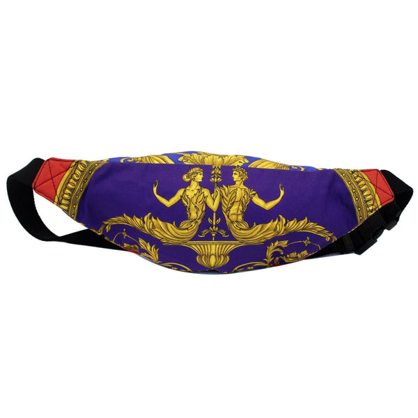 VERSACE Baroque and Leopard-Print Satin Belt Bag Multicolor-US