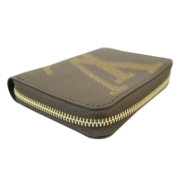 LOUIS VUITTON Monogram Giant Zippy Coin Purse Brown