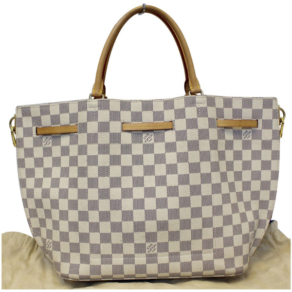 LOUIS VUITTON Girolata Damier Azur Shoulder Bag White