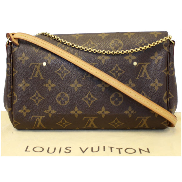 LOUIS VUITTON Favorite MM Monogram Canvas Crossbody Bag Brown
