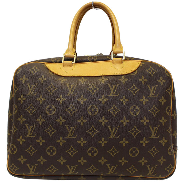 LOUIS VUITTON Deauville Monogram Canvas Boston Satchel Bag Brown-US