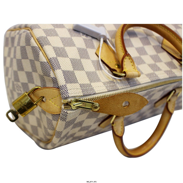 LOUIS VUITTON Speedy 30 Damier Azur Satchel Handbag-US