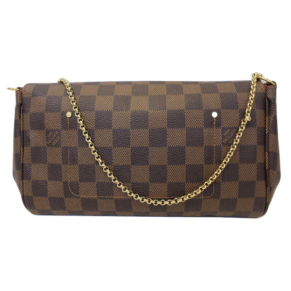 LOUIS VUITTON Favorite MM Damier Ebene Crossbody Bag Brown