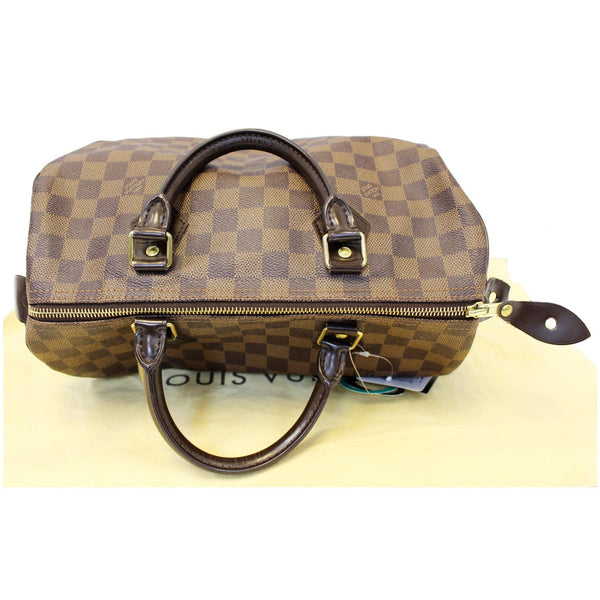 LOUIS VUITTON Speedy 30 Damier Ebene Satchel Handbag-US