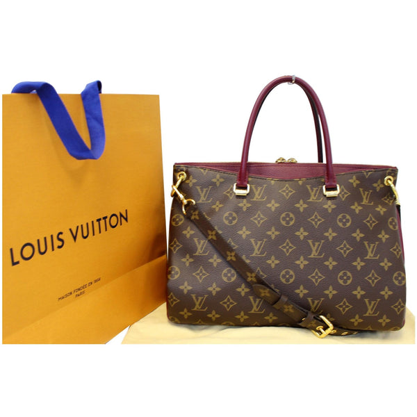 LOUIS VUITTON Pallas Monogram Canvas 2Way Shoulder Bag Brown-US