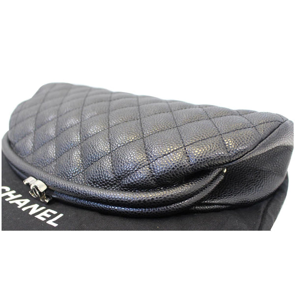 CHANEL Timeless Caviar Quilted Leather Clutch Black-US