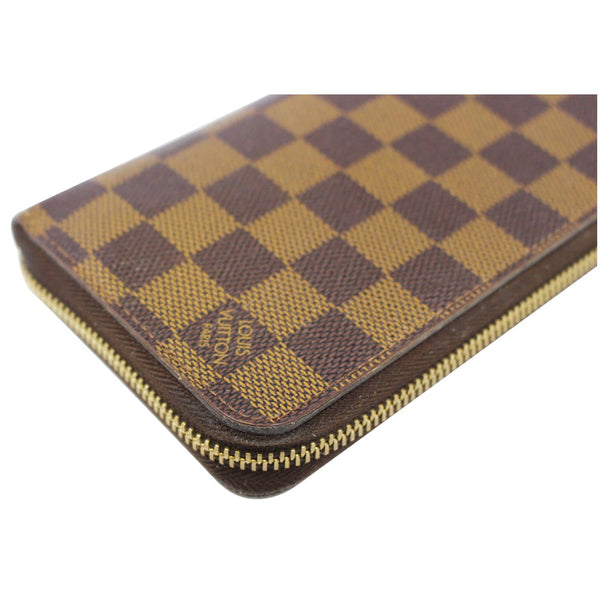 LOUIS VUITTON Damier Ebene Zippy Wallet Brown-US