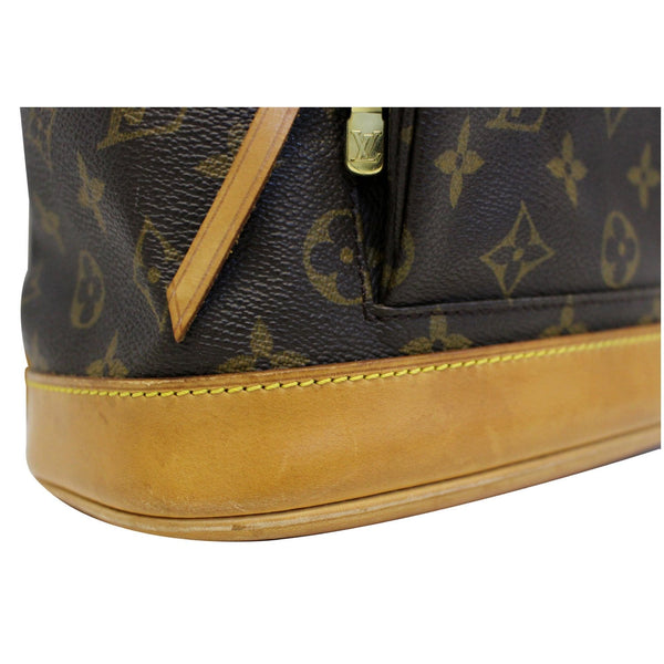 LOUIS VUITTON Montsouris MM Monogram Canvas Backpack Bag Brown