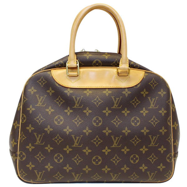 LOUIS VUITTON Deauville Monogram Canvas Boston Satchel Bag Brown-US