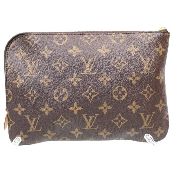 LOUIS VUITTON Etui Voyage PM Monogram Canvas Pouch Brown