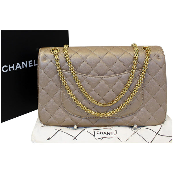 CHANEL Reissue Mademoiselle Lock Calfskin Leather Shoulder Bag Beige-US