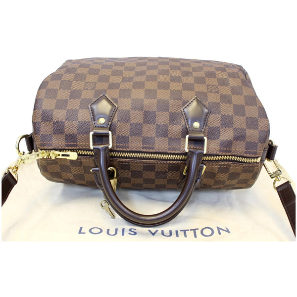 LOUIS VUITTON Speedy 30 Bandouliere Damier Ebene Shoulder Bag Brown