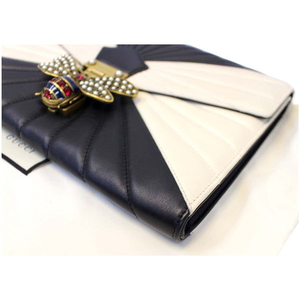 Gucci Clutch Bag Queen Margaret Matelasse Leather - left view