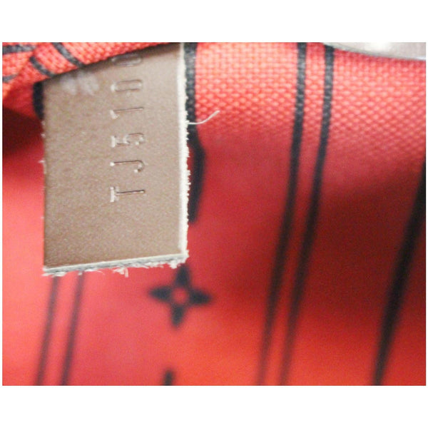 used LV Neverfull GM Monogram Canvas Bag with tag number