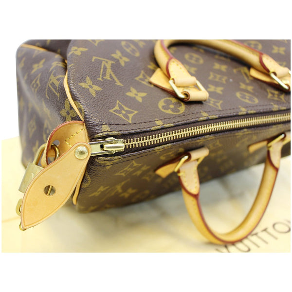 LOUIS VUITTON Speedy 30 Monogram Canvas Brown Satchel Bag