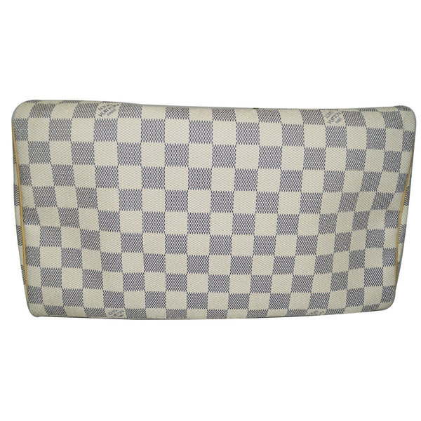 Louis Vuitton Speedy 30 Damier Azur Satchel Bag White back view