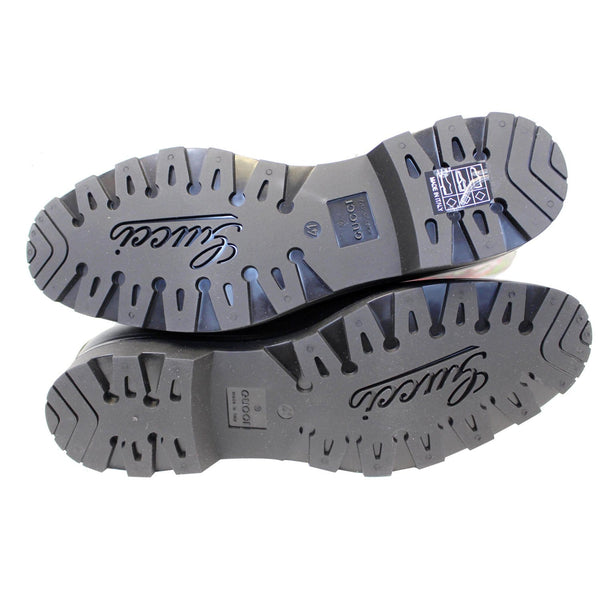 Gucci Flat Rubber Boots GG Supreme Monogram Blooms - bottom