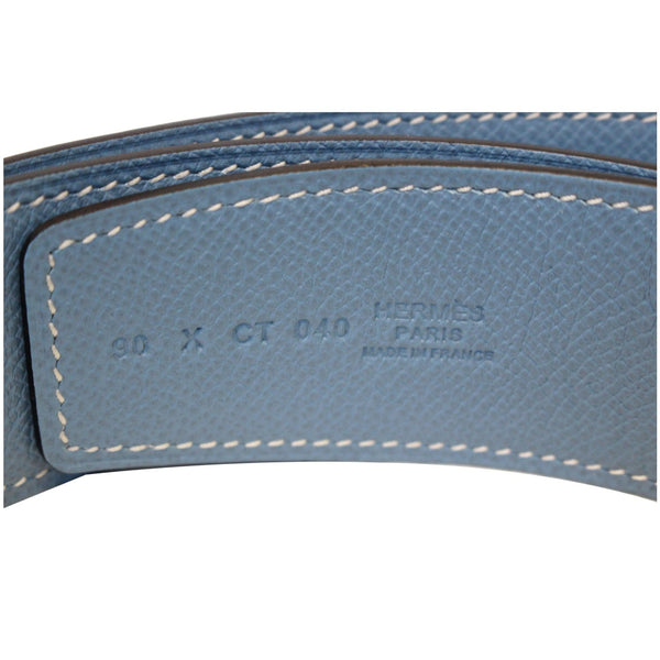 HERMES Buckle H Reversible Blet White Size 42-US