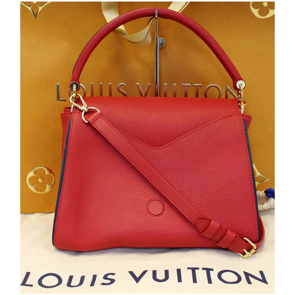 LOUIS VUITTON Double V Grained Leather Monogram Shoulder Bag Rubis-US