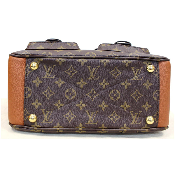 LOUIS VUITTON Manhattan NM Monogram Canvas Shoulder Bag Caramel