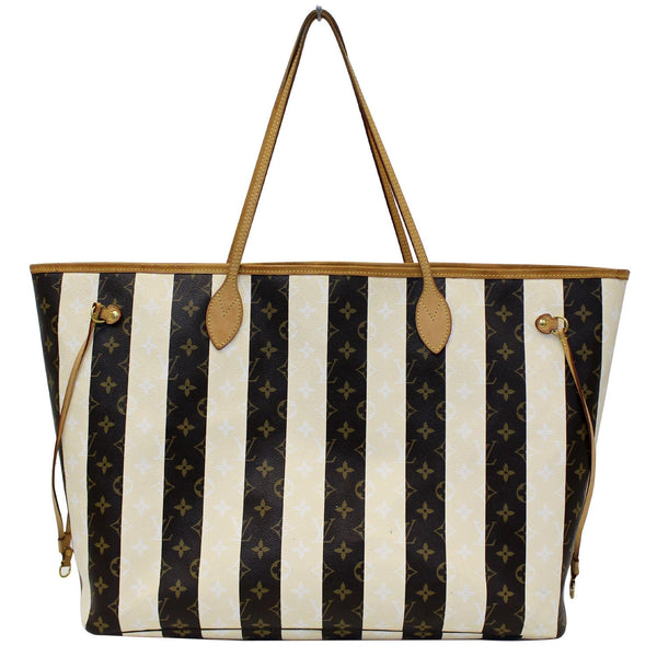 LOUIS VUITTON Neverfull XL Monogram Rayures Tote Bag Brown-US