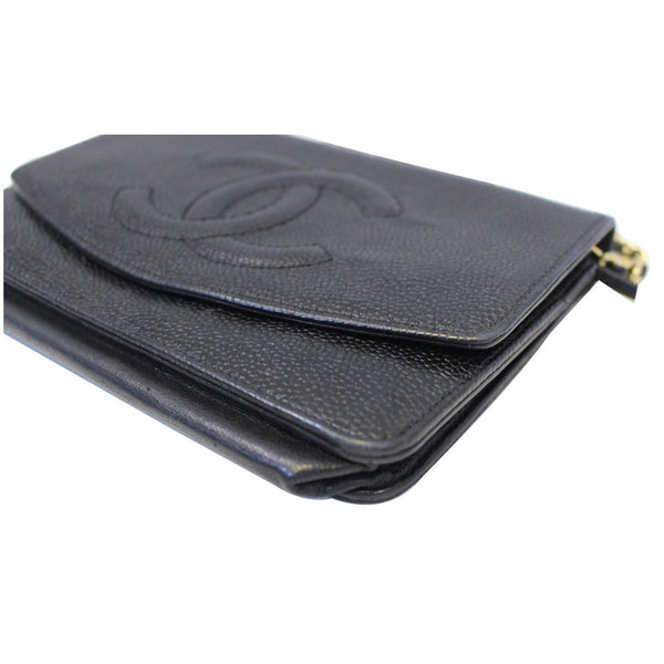 CHANEL Timeless WOC Caviar Leather Clutch Crossbody Bag Black-US