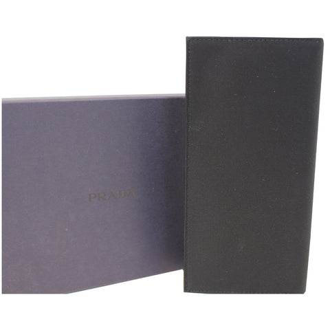 PRADA Nylon Bifold Long Wallet Black-US