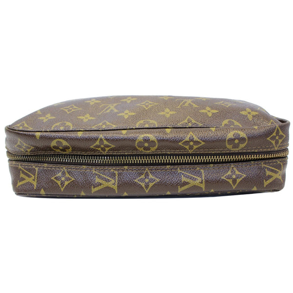 LOUIS VUITTON Trousse Toilette 28 Monogram Canvas Cosmetic Pouch Brown