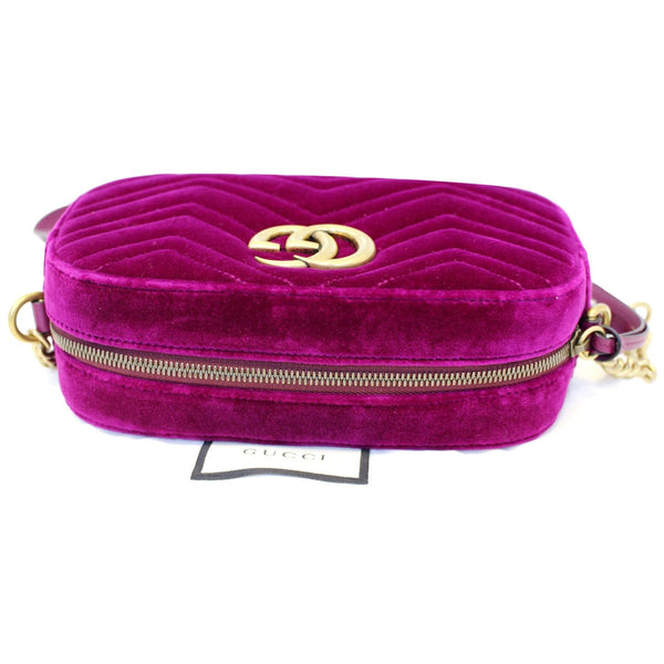 GUCCI GG Marmont Velvet Small Crossbody Bag-US
