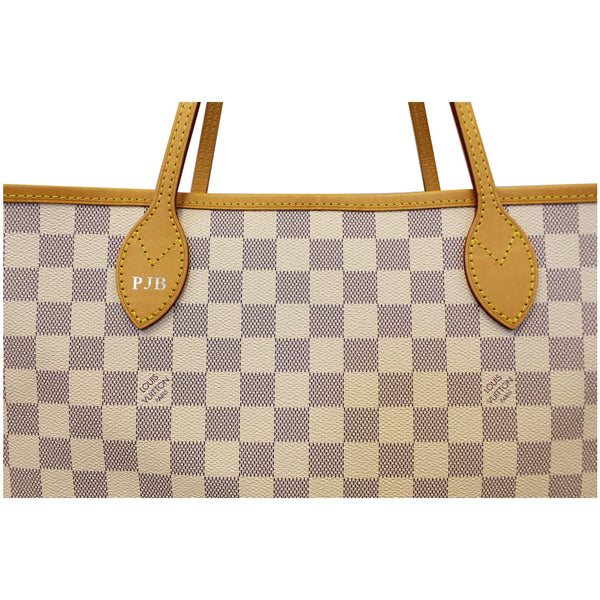 LOUIS VUITTON Neverfull GM Damier Azur Tote Shoulder Bag Rose Ballerin-US