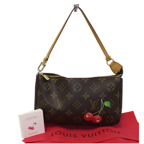 LOUIS VUITTON Pochette Accessoires Monogram Cerises Pouch Bag Brown-US