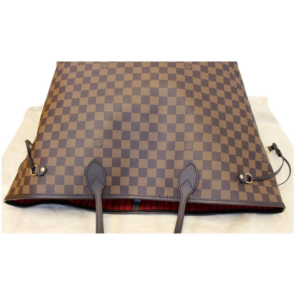 LOUIS VUITTON Neverfull GM Damier Ebene Tote Shoulder Bag Brown