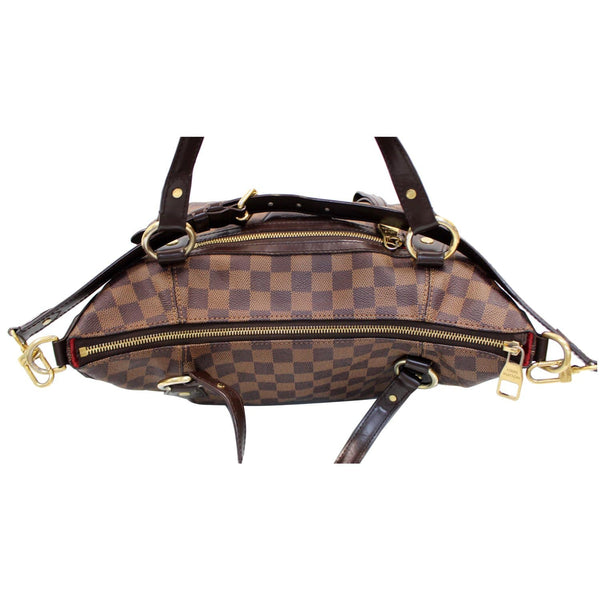 LOUIS VUITTON Evora MM Damier Ebene Tote Shoulder Bag Brown