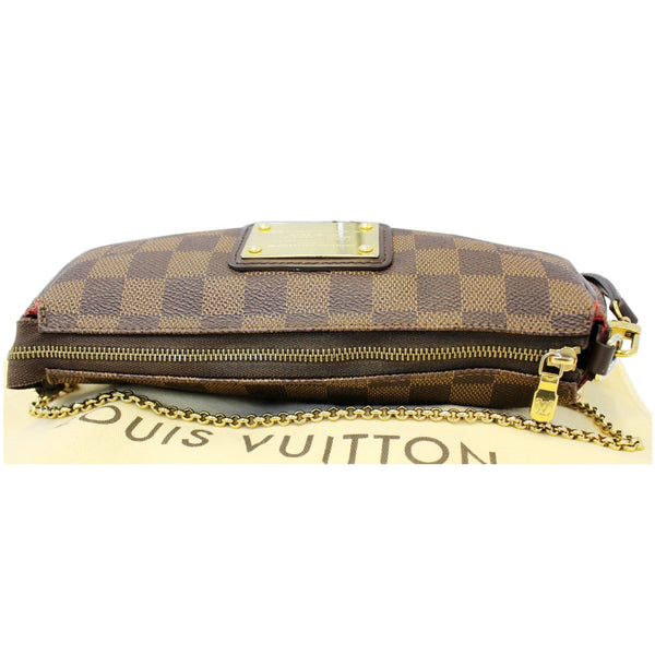 LOUIS VUITTON Pochette Eva Damier Ebene Shoulder Crossbody Bag-US