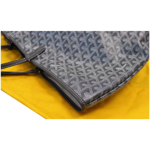 GOYARD Goyardine Saint Louis GM Tote Shoulder Bag Black