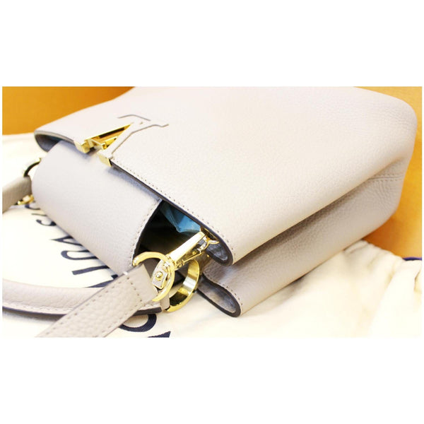 LOUIS VUITTON Capucines PM Taurillon Leather Shoulder Bag Galet-US